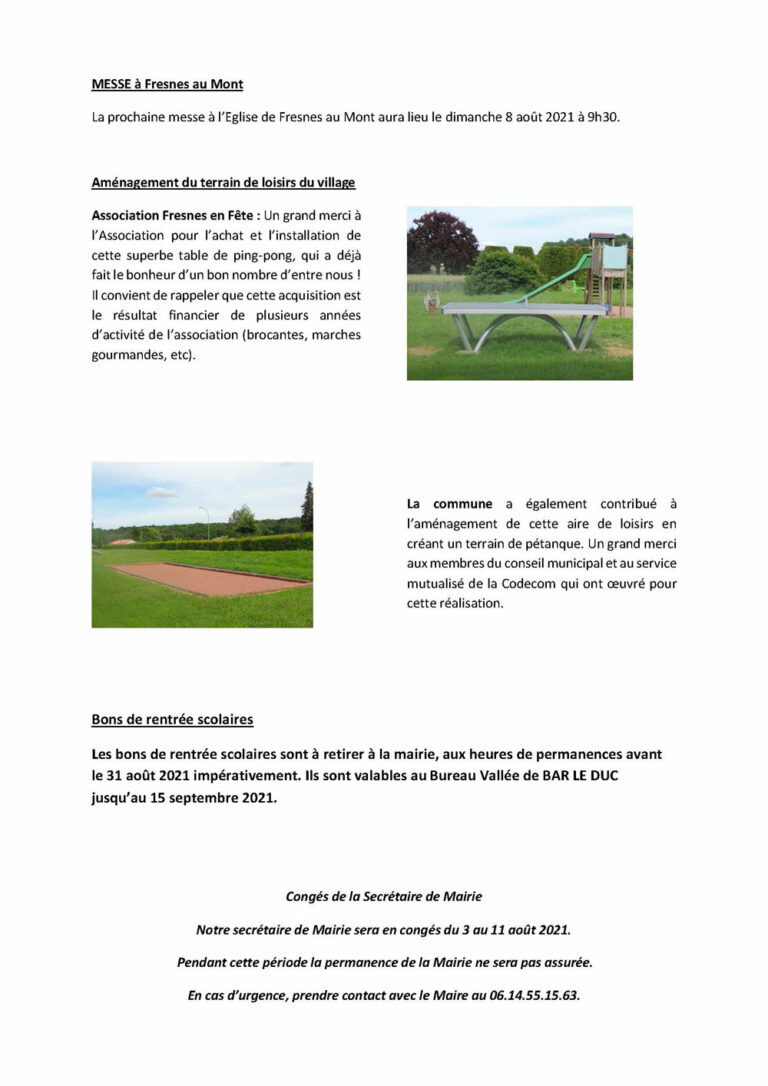 Bulletin municipal n°32