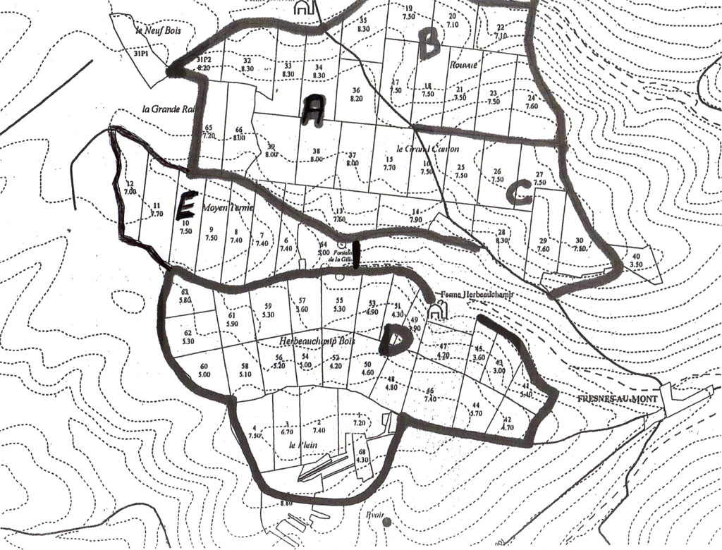 Plan de chasse de l'A.C.C.A de Fresnes au Mont